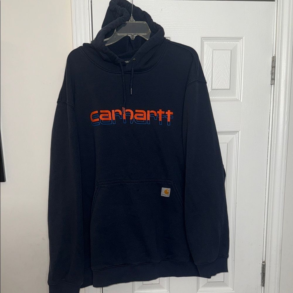 Carhartt Men's Navy Hoodie Sweater